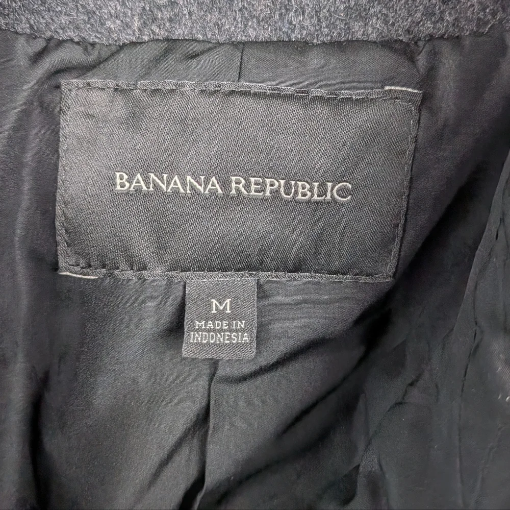Banana Republic Charcoal Car Coat M